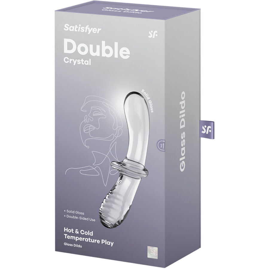 Satisfyer – Double Crystal Dildo Transparente