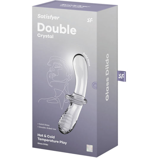 Satisfyer – Double Crystal Dildo Transparente