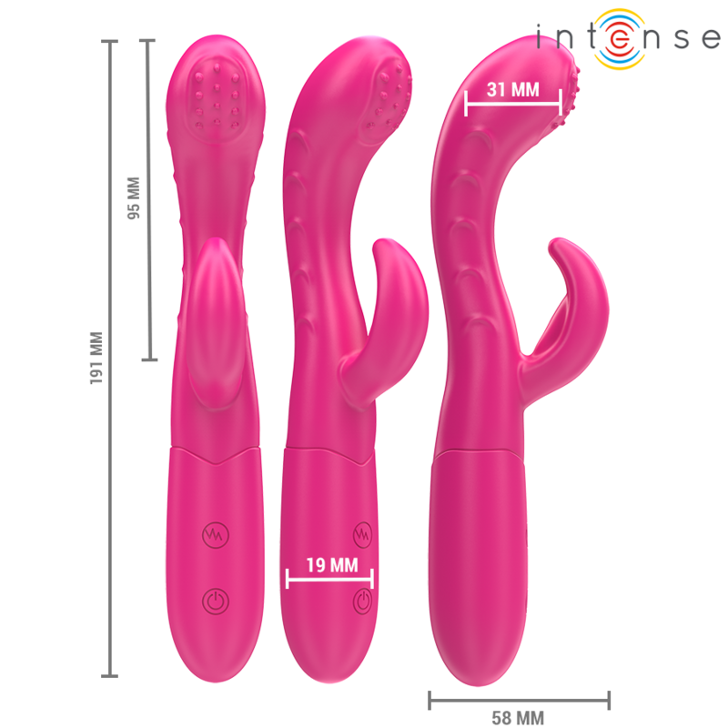 INTENSE - AMARA Vibrador con Lengua Estimuladora Rosa
