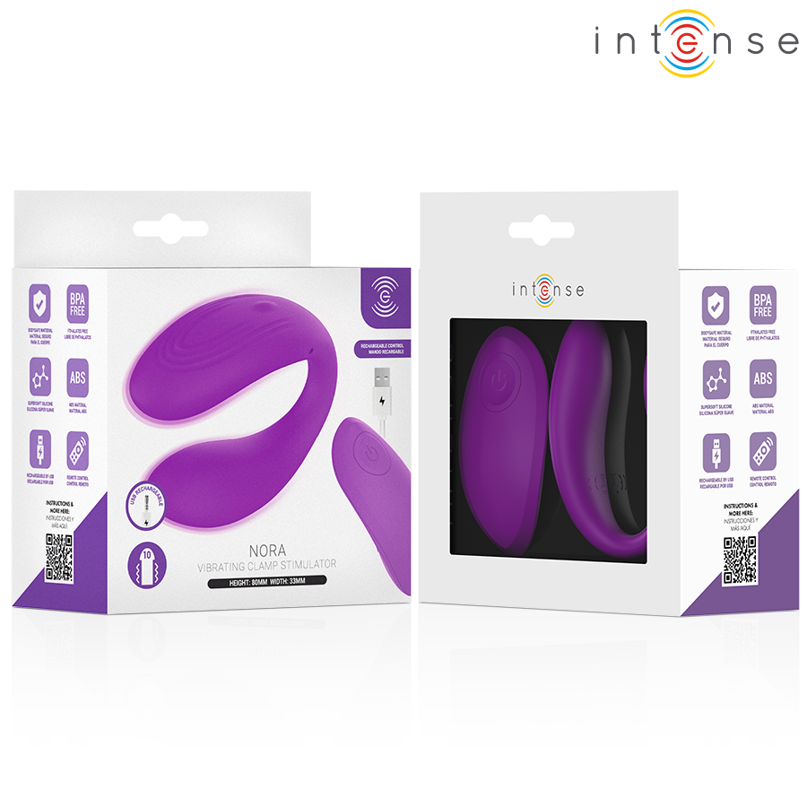 INTENSO – Nora Vibrando Pinza Estimulador Morado