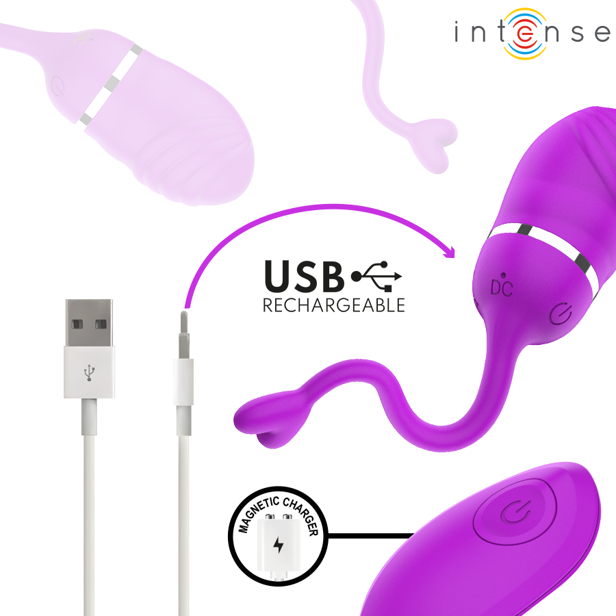 INTENSO – Mando a Distancia de Sookie Vibrando Huevo Púrpura