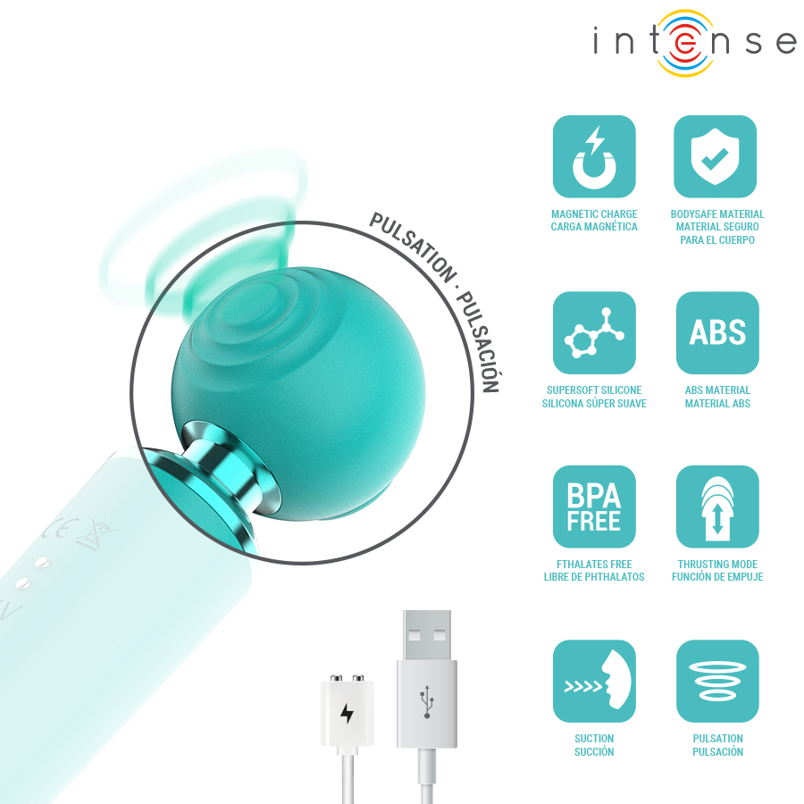 INTENSO – Estimulador Multifunción de Succión y Vibración Hamby