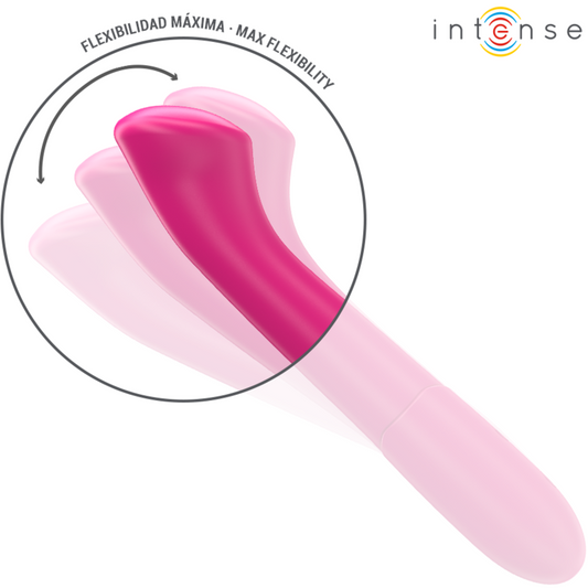 Intense – Paty Vibrador 19 cm Flexible 10 Vibraciones Modelo 2 Rosa